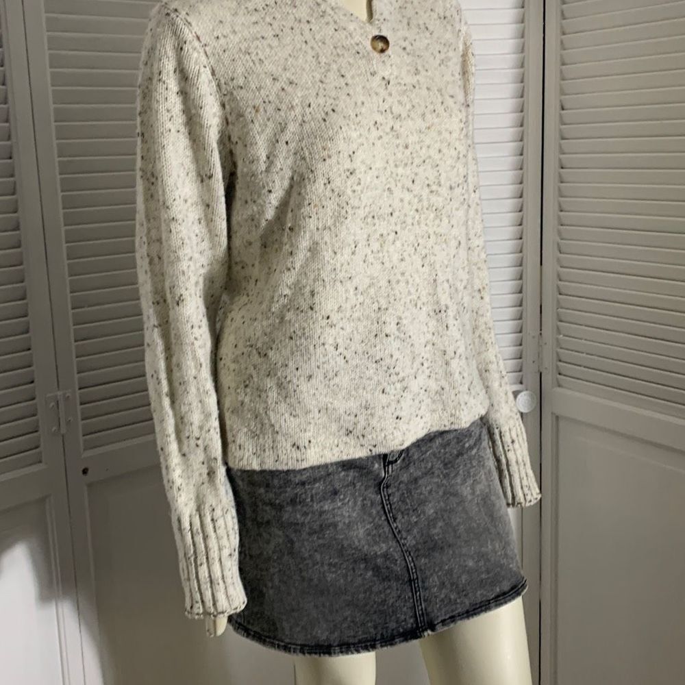 Vintage Crazy Horse Beige Speckled‎ Knit Sweater Women’s XL